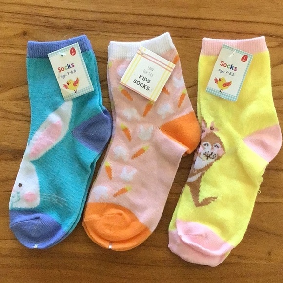 Other - Vibrant Colorful Easter Spring Socks Trio - NWT